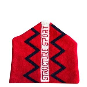 Vintage Structure Sport Red/ Navy Knit Beanie Structure Sport beanie